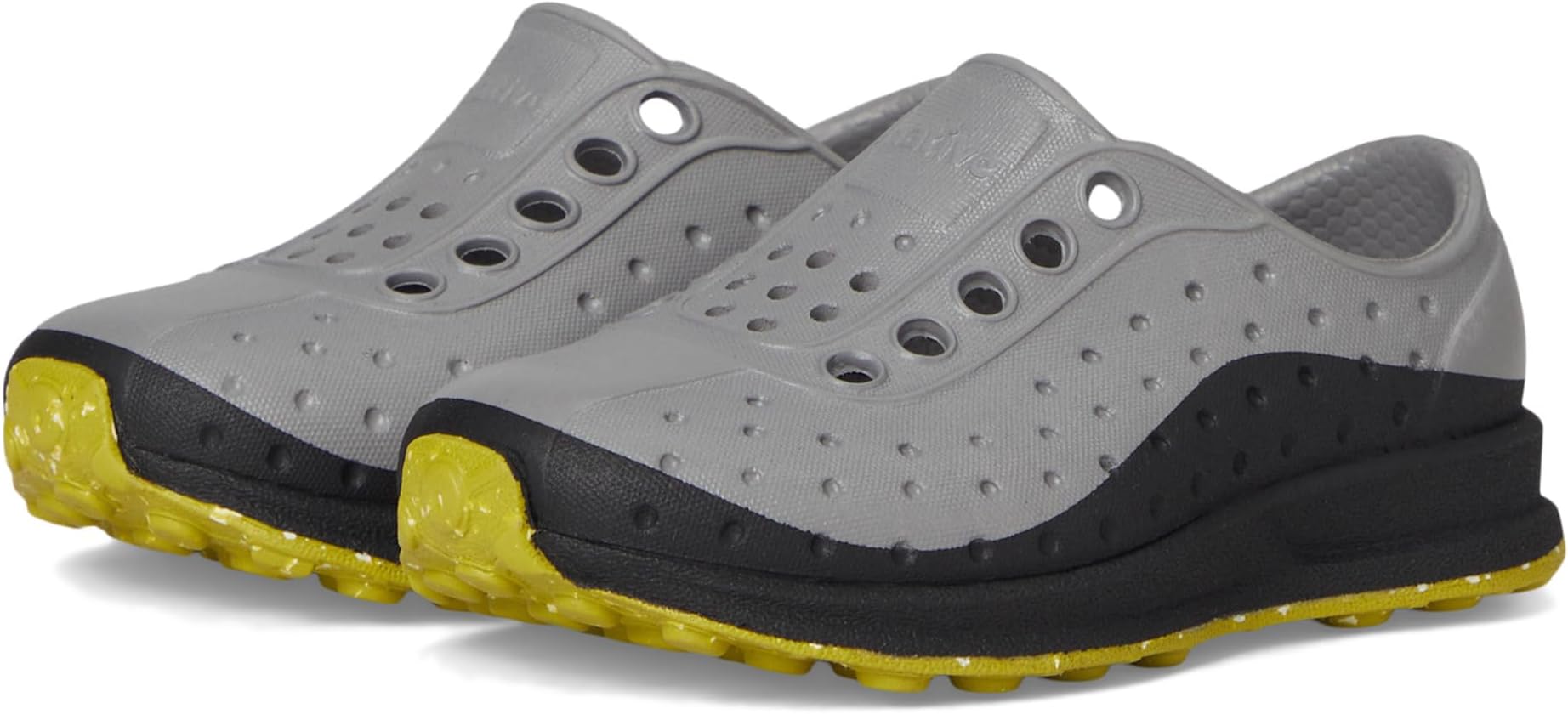 

Кроссовки Native Shoes Kids Robbie Roam, Satellite Grey/Jiffy Black/Seaweed Speckle Rubber