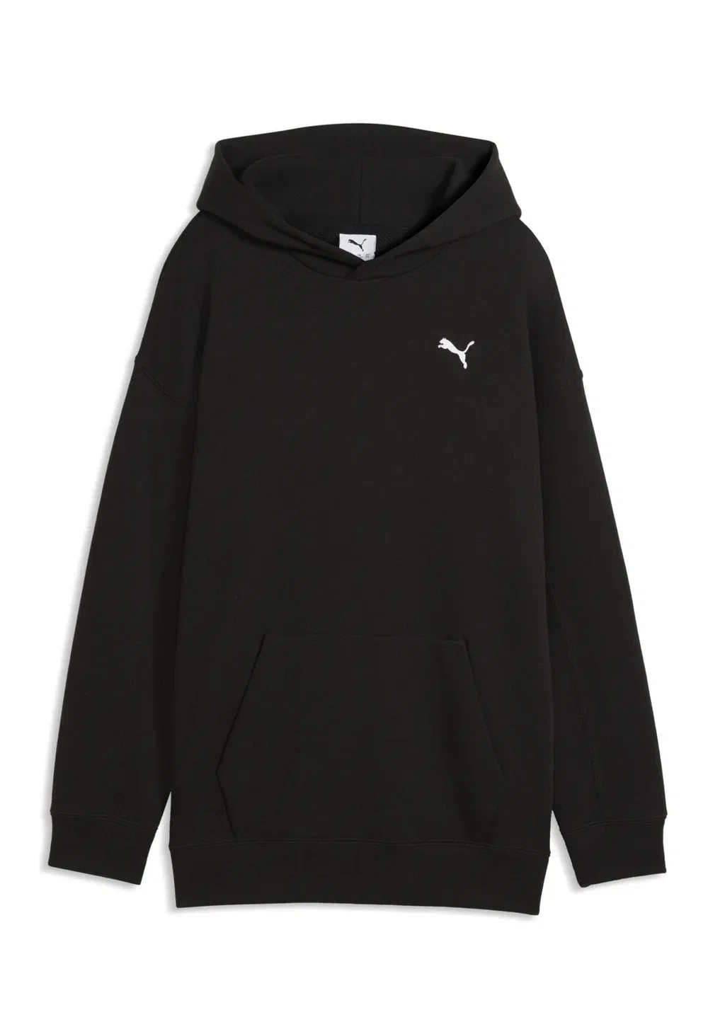 Толстовка Ess с логотипом кошки, свободного кроя, для мальчиков - худи Puma, Black — фото 4