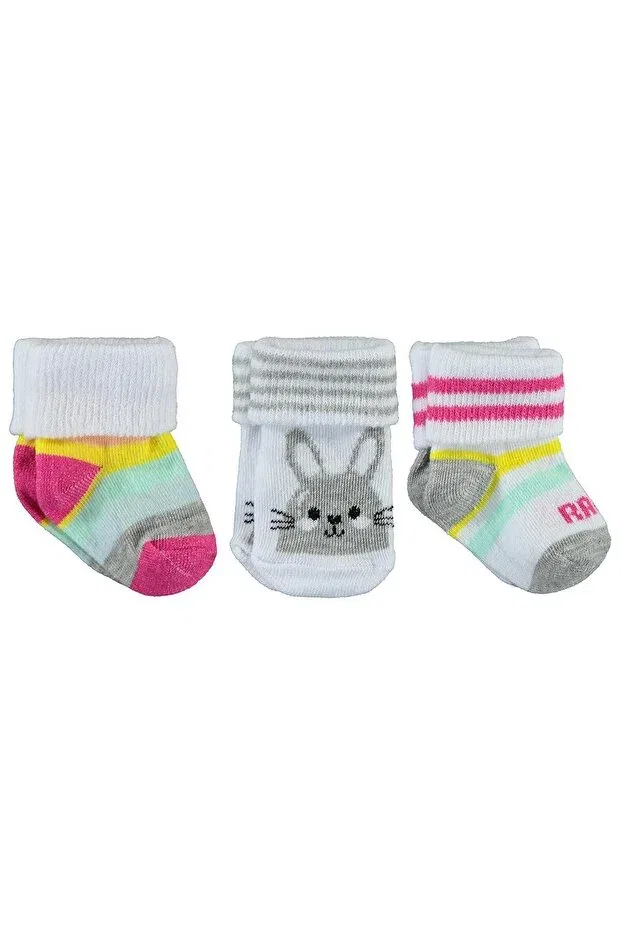 Детский набор носков для девочек из 3 предметов Civil Baby, Pink