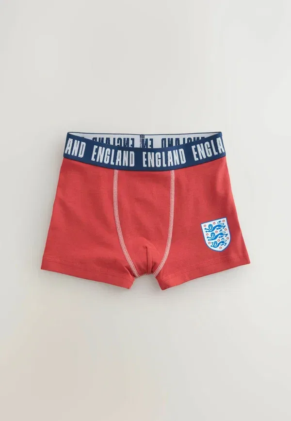 Трусы комплект 3 шт Regular fit England FA Trunks Next red white navy, белый/красный/темно-синий — фото 3
