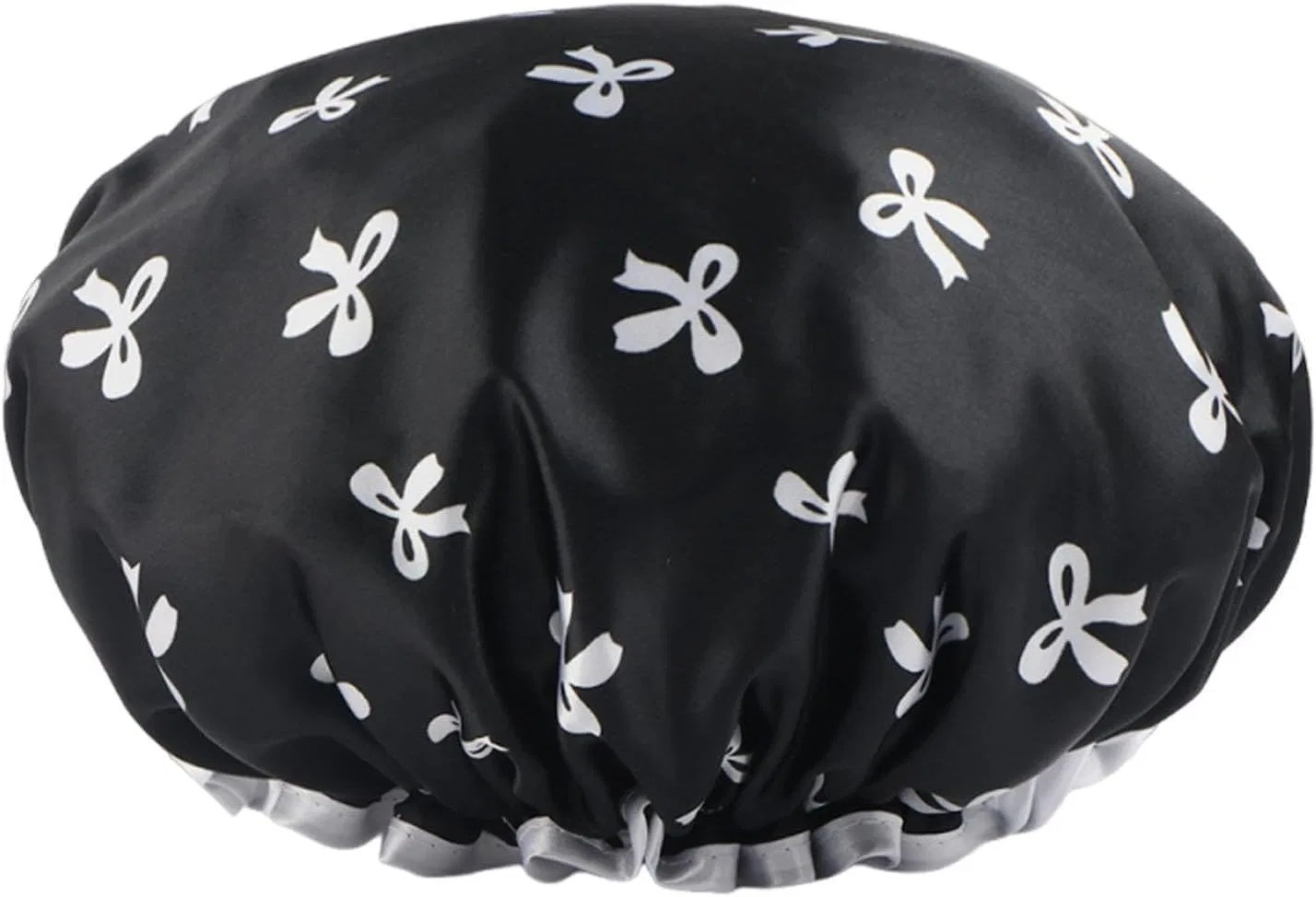 Шапочка для душа двухслойная, Satin/PVC, MotiveTech, 27 см, Schwarz