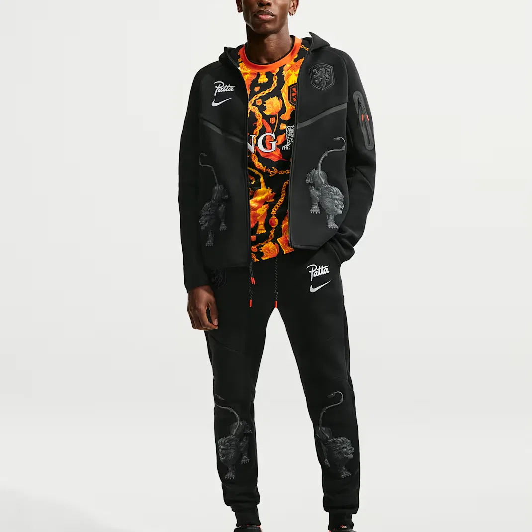 Куртка X Patta WINDRUNNER, Nike, Black — фото 3