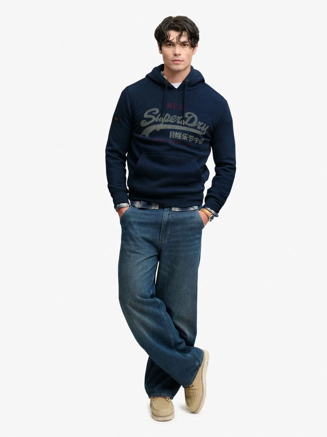 Свободные худи Superdry Blue Vl Heritage — фото 2