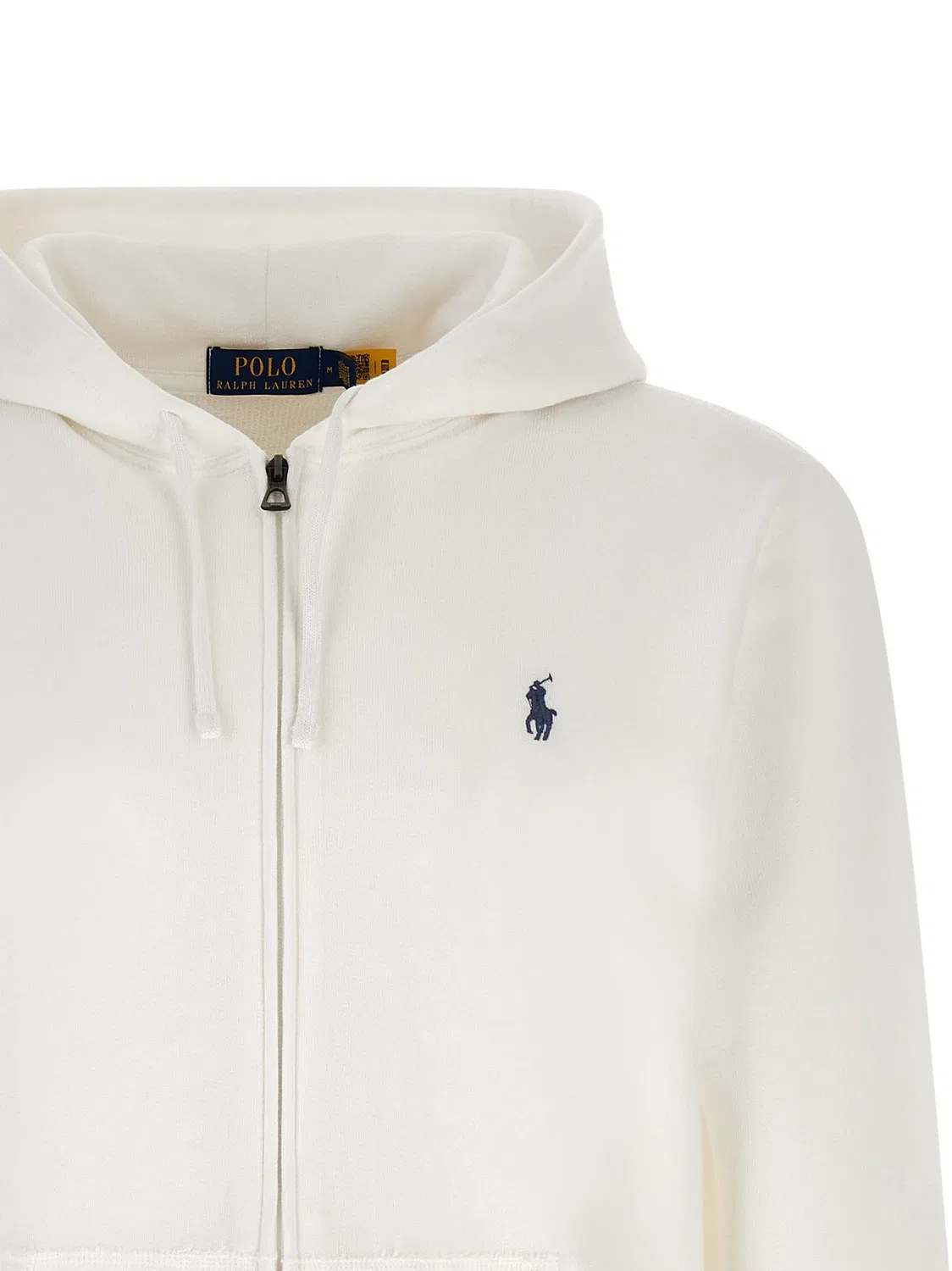 Худи из хлопковой ткани с начесом POLO RALPH LAUREN, белый — фото 3
