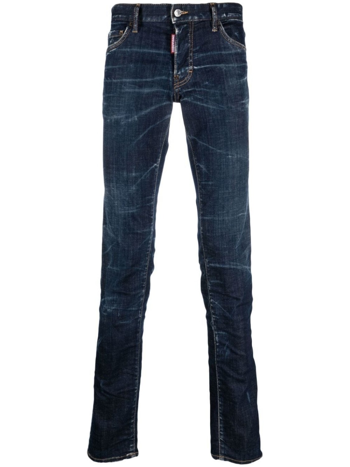 

Dsquared2 джинсы скинни с нашивкой-логотипом, синий
