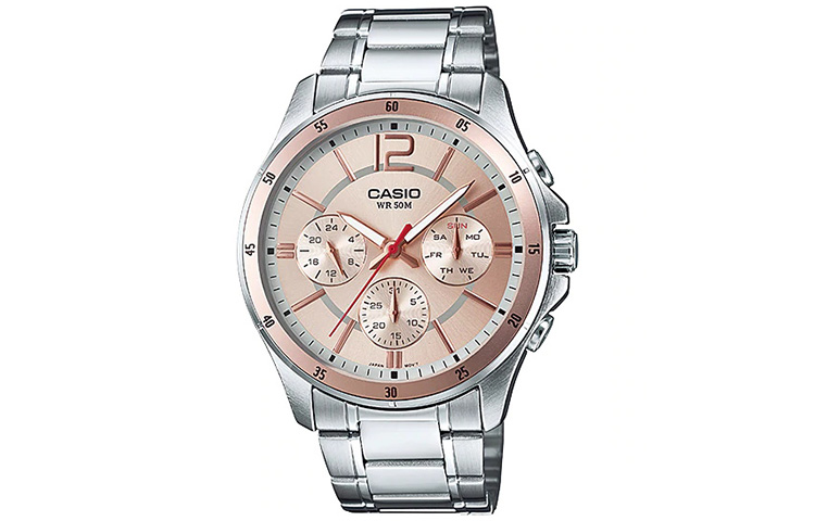 

CASIO Часы Men Standard Series Pink Watch MTP-1374D-9A, Pink Watch Dial