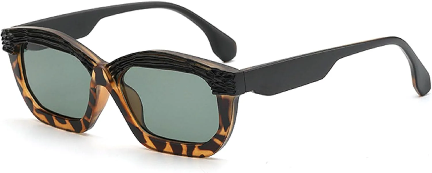 

Модные квадратные солнцезащитные очки для женщин, роскошные маленькие солнцезащитные очки с градиентным переходом цвета, солнцезащитные очки UV400 mincl, Leopard