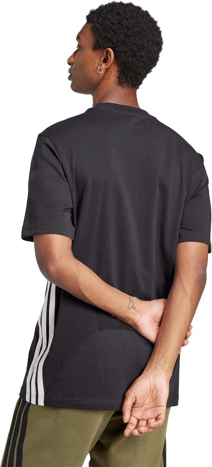 Мужская футболка Adidas Essentials Single Jersey с тремя полосками — фото 4