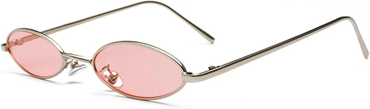 

Солнцезащитные очки с защитой от УФ-излучения UV400 | Красные, маленькие, овальные, круглые, металлические | Для женщин и мужчин, для занятий спортом на открытом воздухе и вождения DSVIGF, C2 Silver-pink