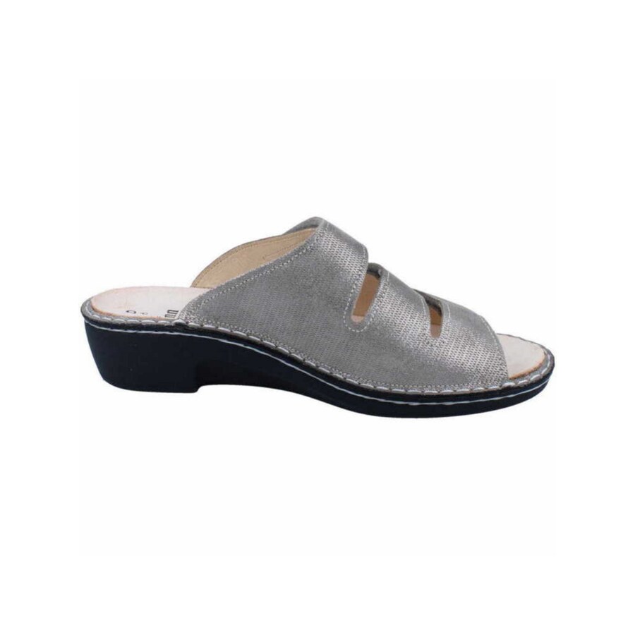 Классические слипоны Finn Comfort Mules, серебряный — фото 4