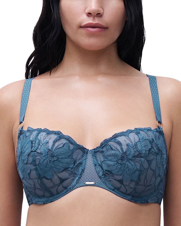 

Бюстгальтер Fleurs Signature Demi Bra Chantelle, синий