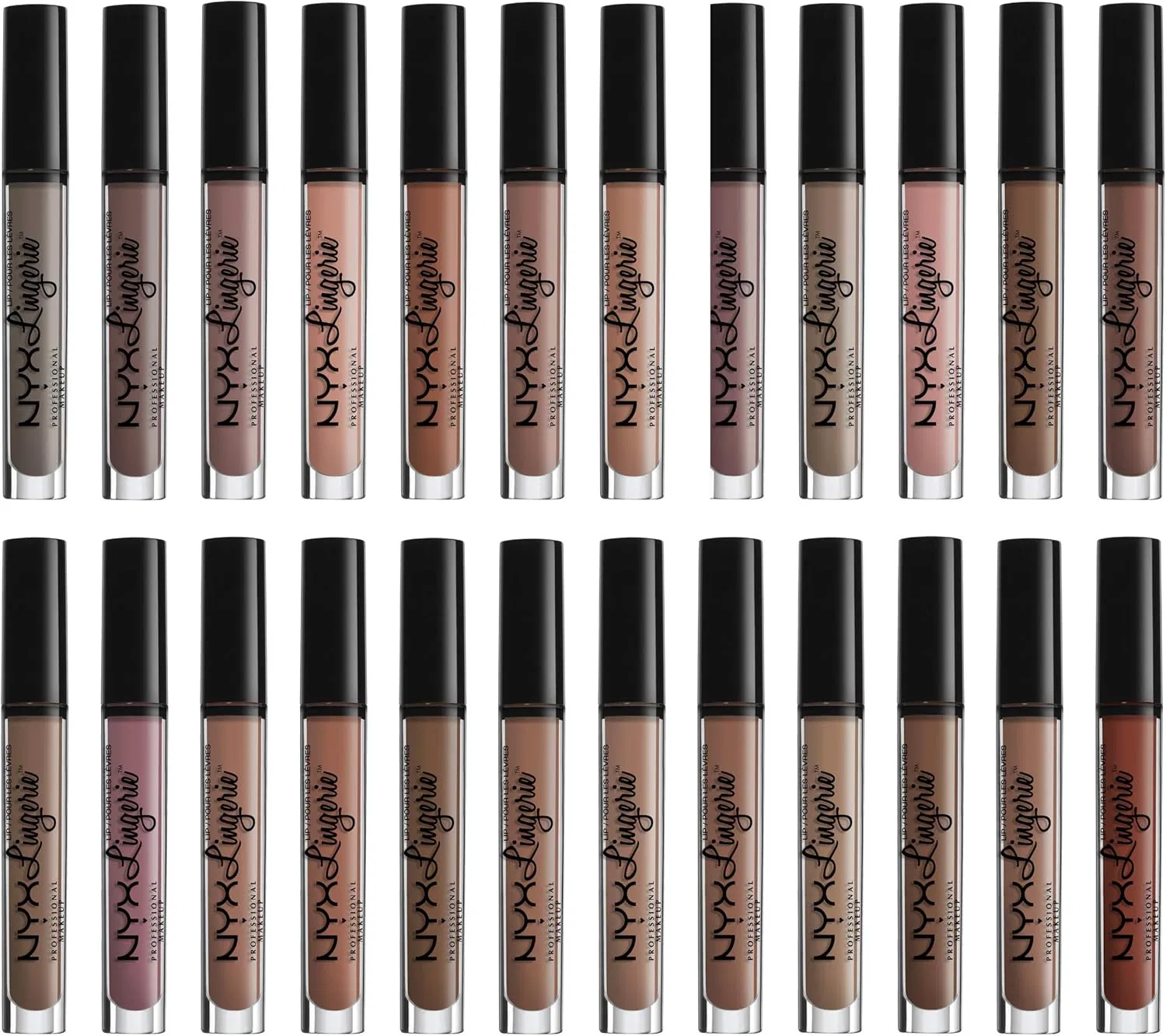 Жидкая помада NYX Professional Makeup Lingerie Liquid Lipstick оттенок Dusk To Dawn 19 4 мл коричневый — фото 4