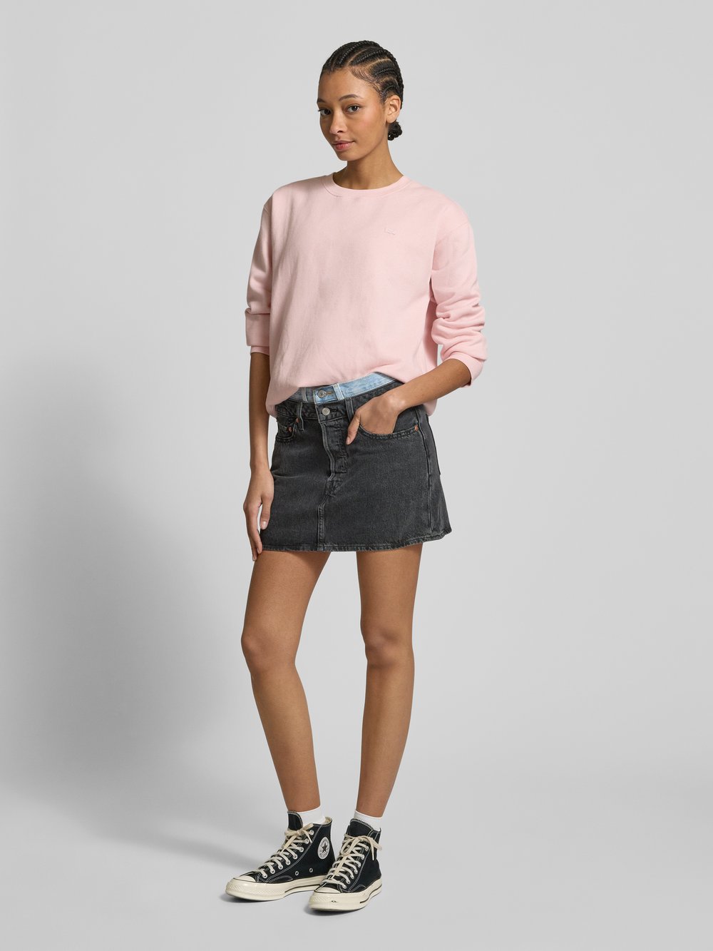 

Свитшот с нашивкой-лейблом, модель «EVERYDAY» Levi's, розовый