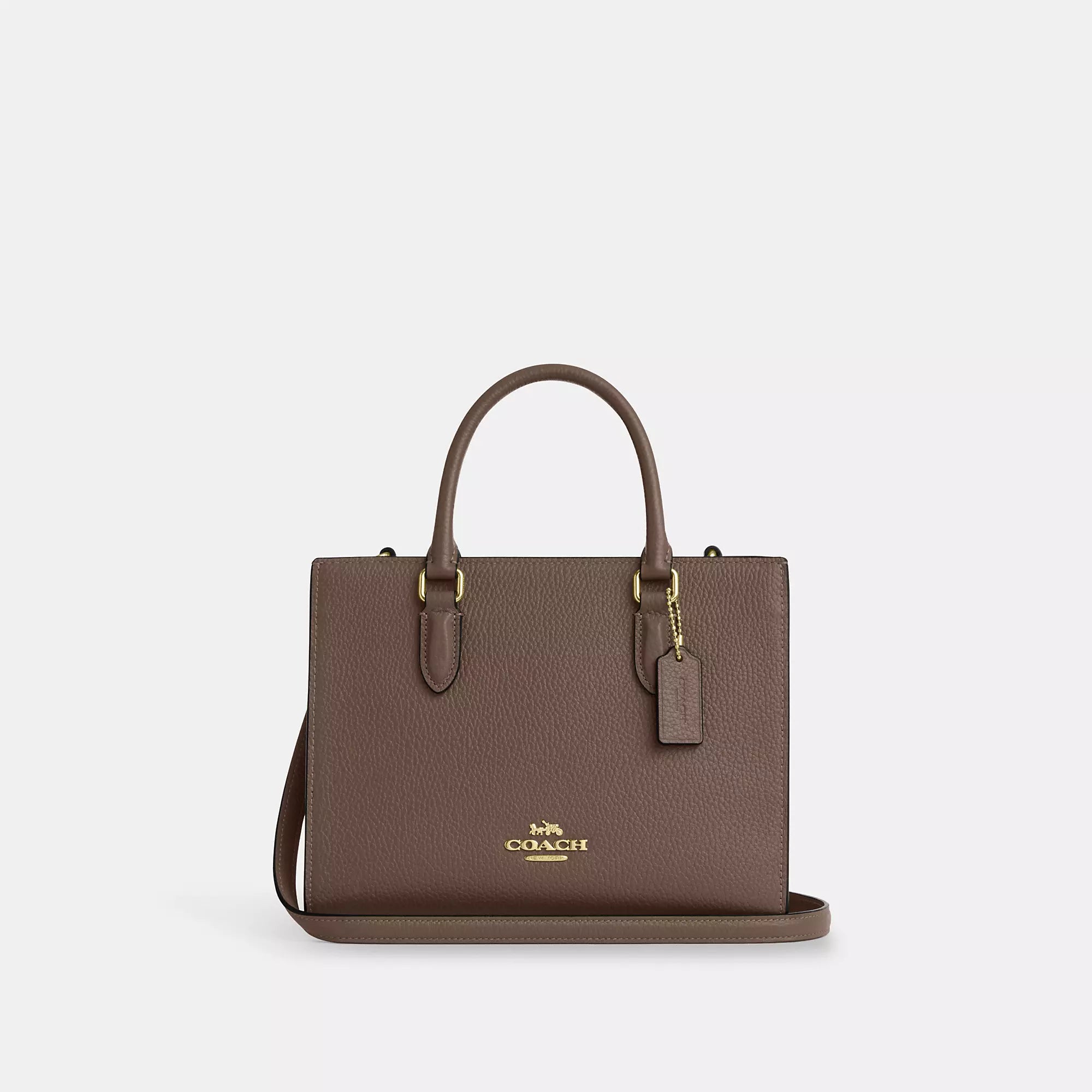 

Сумка-тоут Maggie от Coach Outlet, цвет gold/dark stone