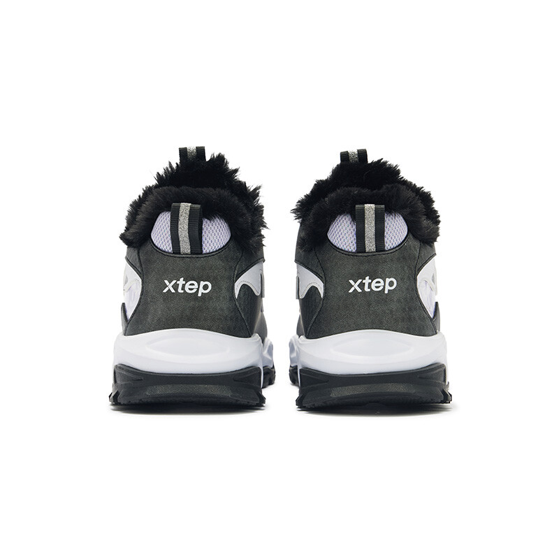 Кроссовки XTEP Kids Lifestyle Shoes GS Mid-top Black/White, черный/белый — фото 4