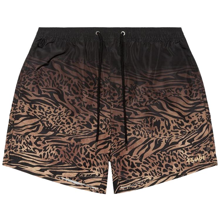 

Шорты Ksubi Sinners Boardshorts 'Leopard', коричневый