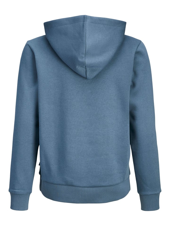 JACK & JONES Junior Толстовка с капюшоном JJELOGO SWEAT HOOD JNR в цвете «синий мираж» — фото 3
