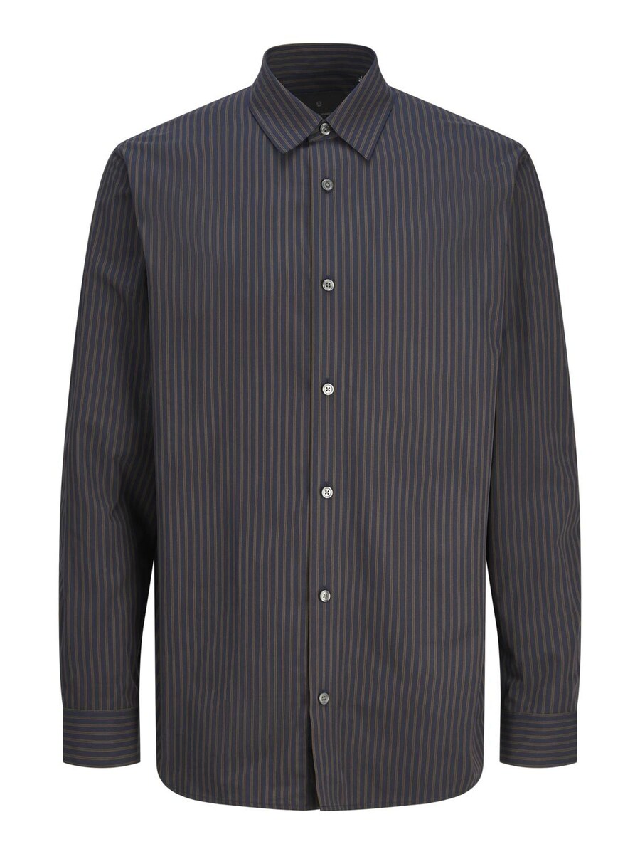 

Повседневная рубашка JACK & JONES Comfort fit Button Up Shirt, темно-синий