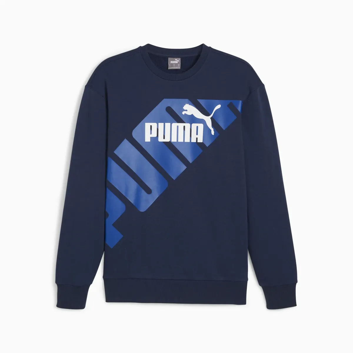 

Толстовка PUMA с капюшоном "POWER GRAPHIC CREW TR", цвет Club Navy