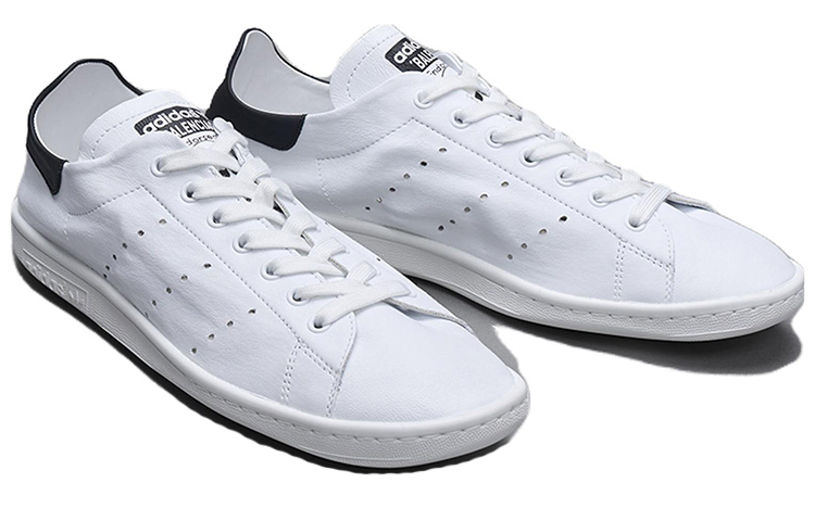 Adidas Originals Balenciaga x STAN SMITH Slip Resistant Abrasion Resistant низкие скейтерские кроссовки мужские белые черные — фото 4