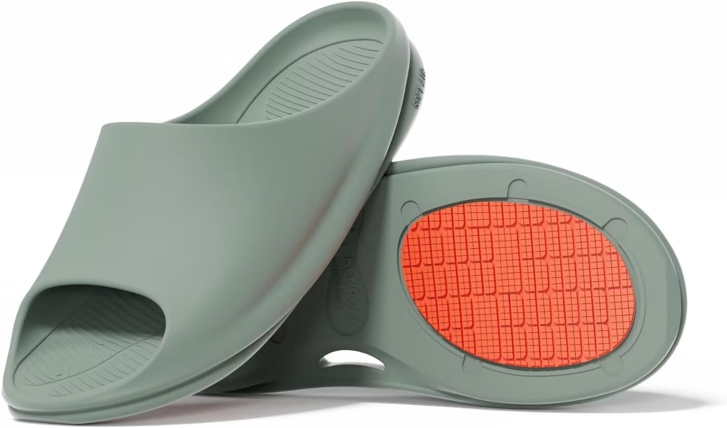 

Шлепанцы KENROLL для душа, нескользящие домашние тапочки для женщин и мужчин, зеленый