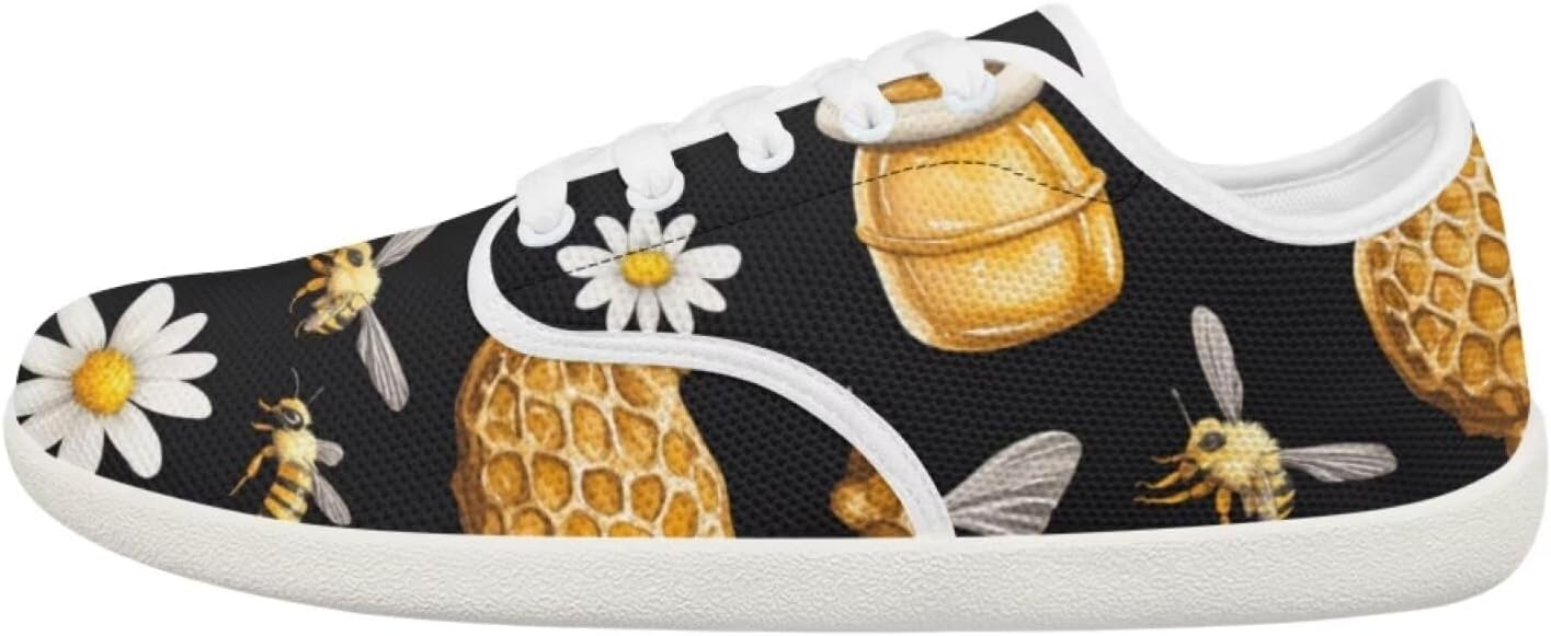 

Женские и подростковые кроссовки Forchrinse с декоративной бабочкой, широкие, для бега и тенниса, с нулевым перепадом, модные кроссовки с мягкой подошвой, Bee Daisy