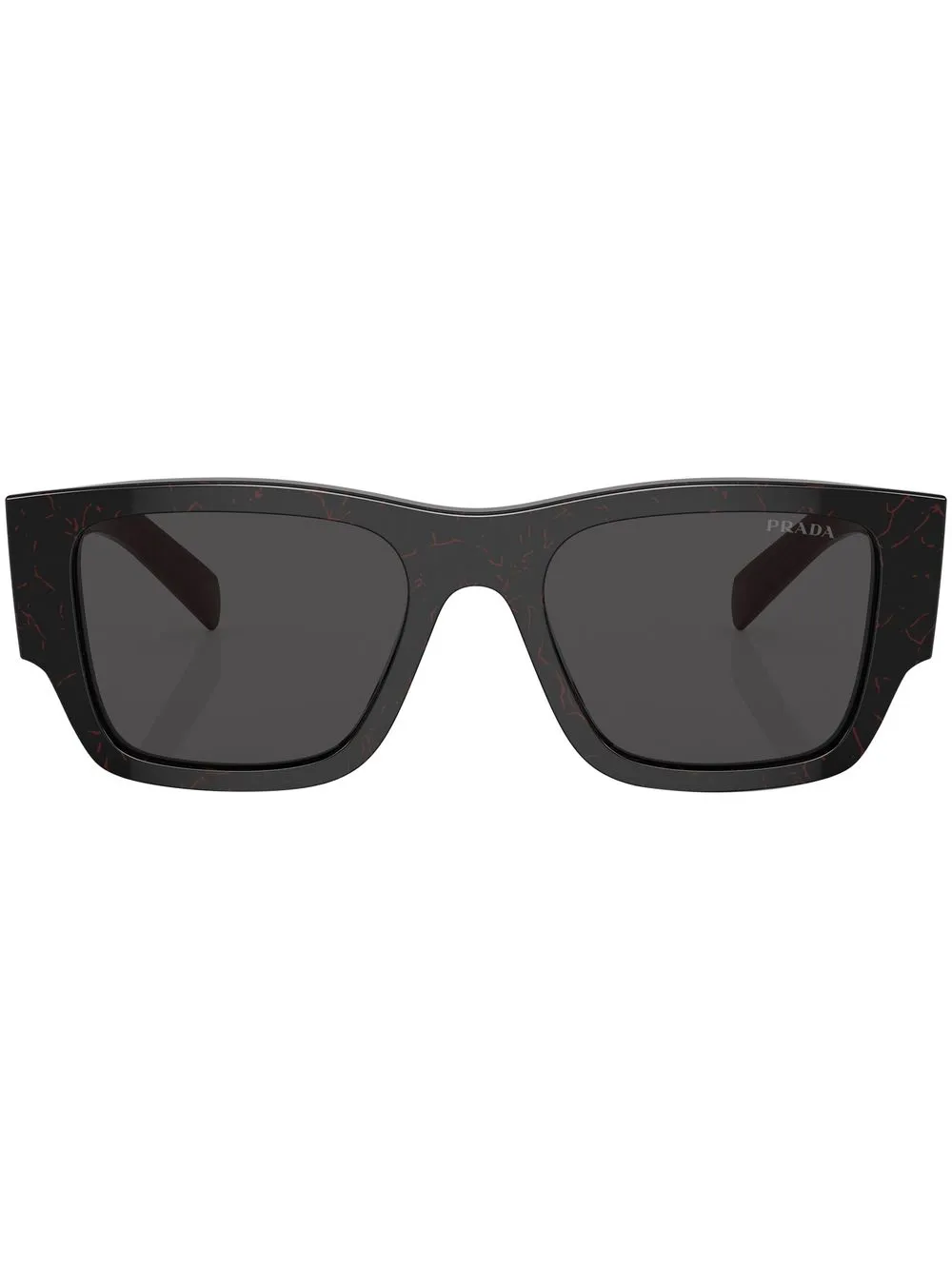 

Солнцезащитные очки в квадратной оправе с логотипом Prada Eyewear, черный