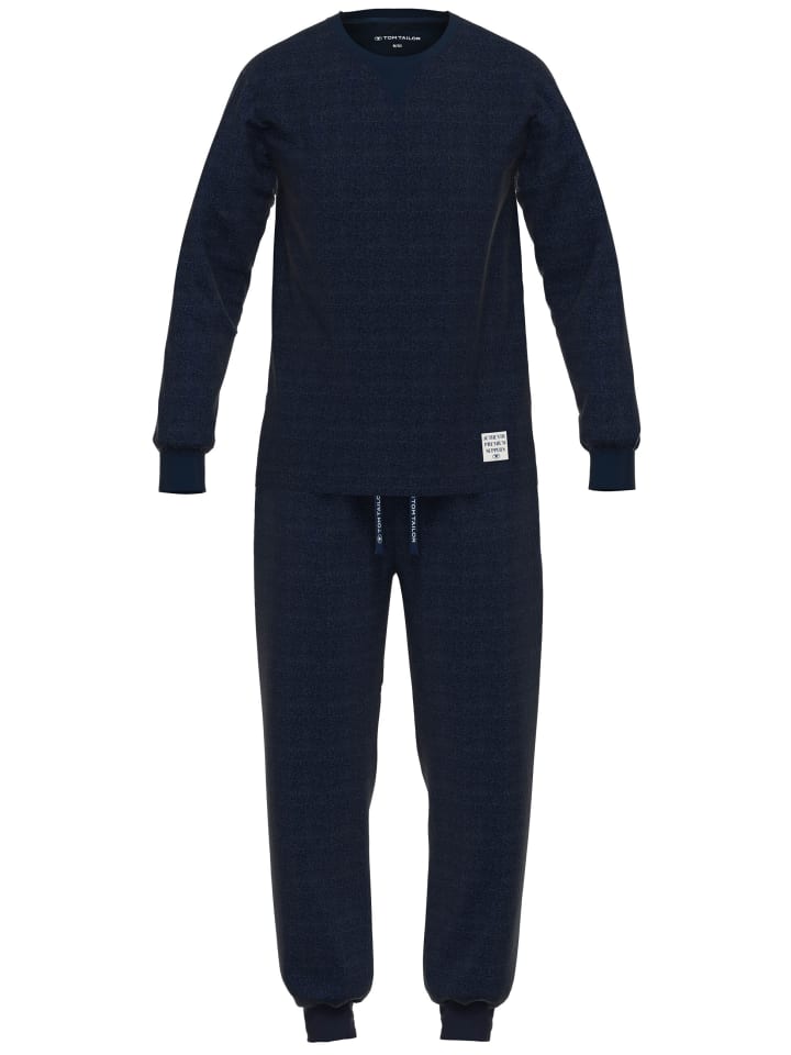 

Tom Tailor Пижама Rhodos однотонного темно-синего цвета
