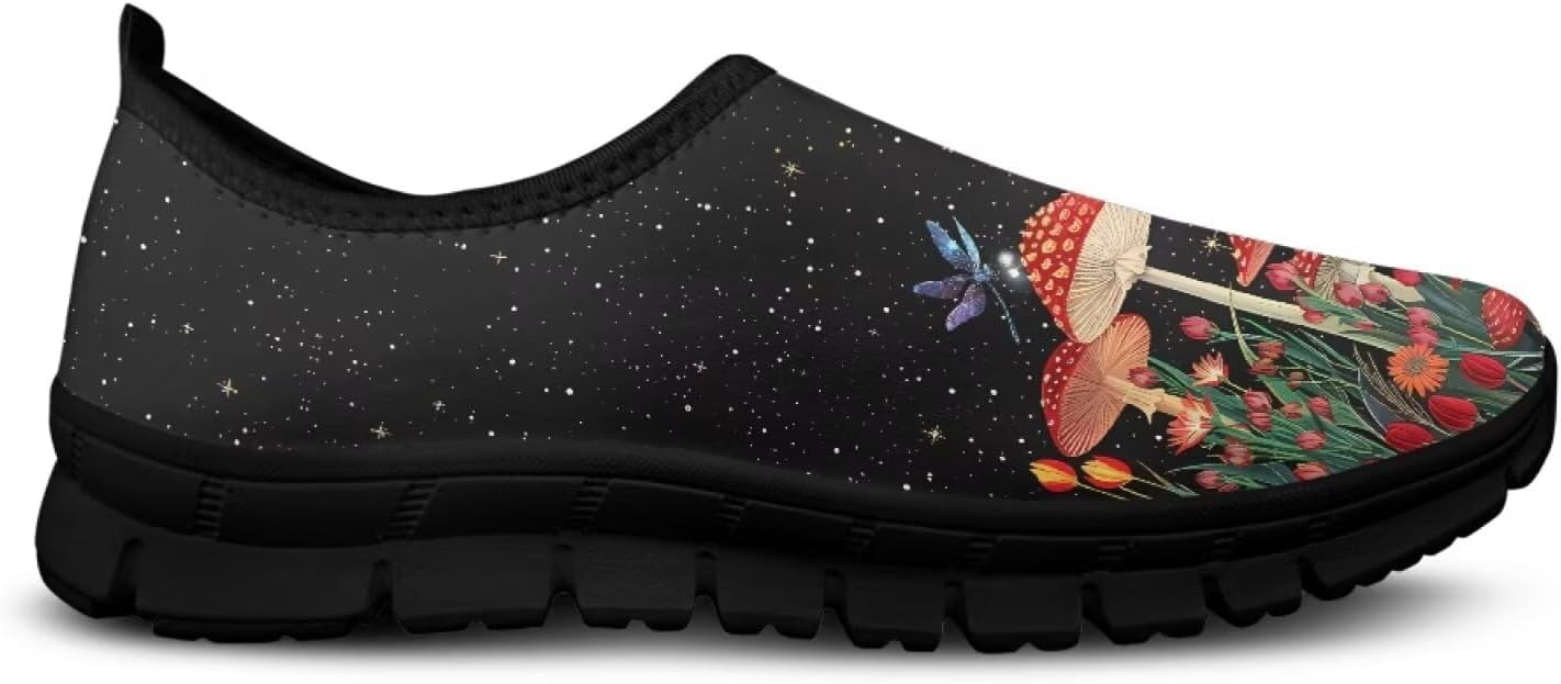 

Кеды-слипоны Binienty для женщин и мужчин с художественным принтом, удобные для путешествий, с круглым носком, плоской подошвой, обувь для медсестер, красный