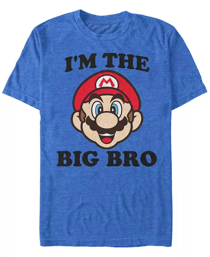 

Футболка с коротким рукавом Nintendo Super Mario Big Bro для мужчин Fifth Sun, синий