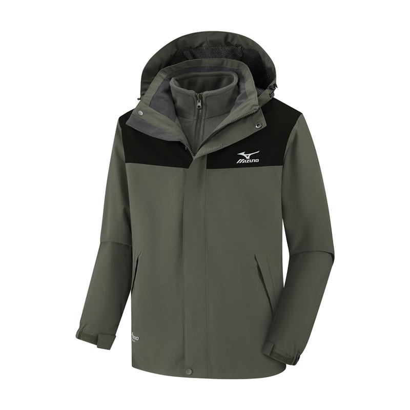 

Mizuno Универсальная ветровка для горного похода, Black & Green