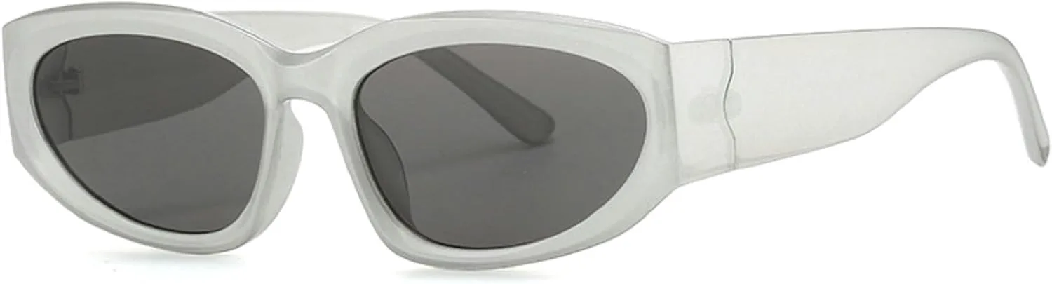 

Модные солнцезащитные очки «кошачий глаз» для женщин, солнцезащитные очки UV400 для мужчин, трендовые солнцезащитные очки с градиентным покрытием Melrose, Silver Grey