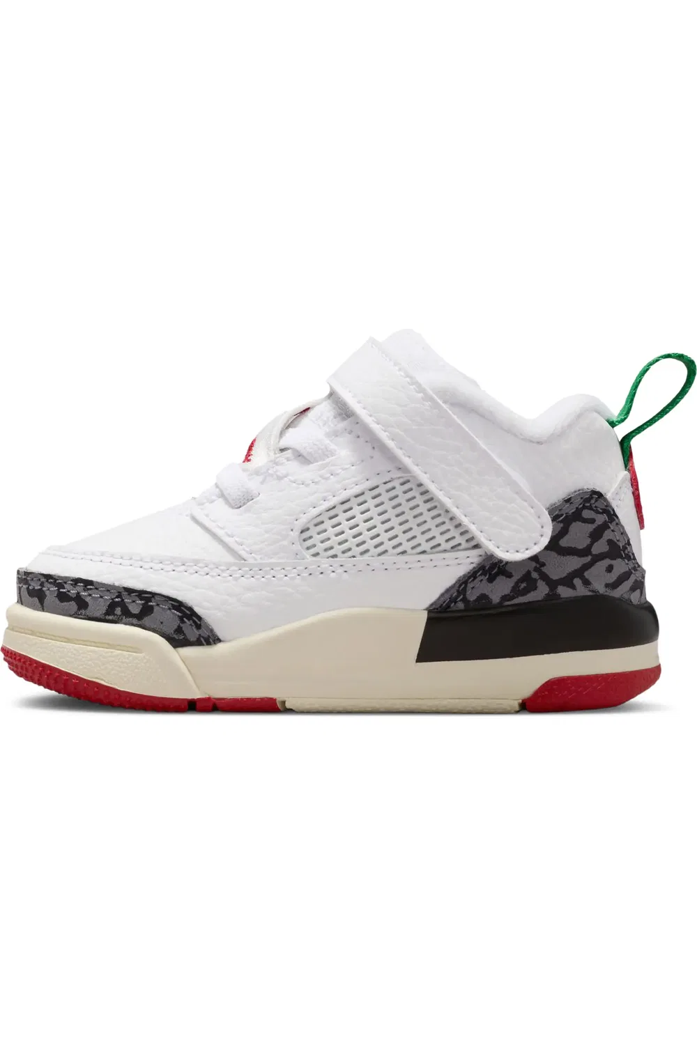 Кроссовки детские низкие Spizike Jordan, White/Red/Coconut Milk — фото 2