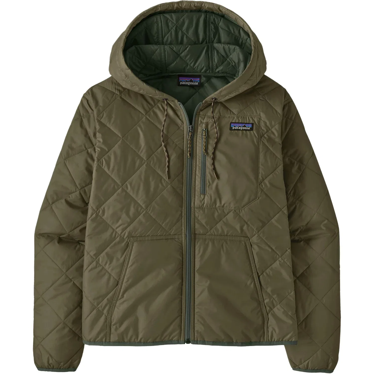 Женская куртка-пуховик стеганая Diamond Quilted Patagonia, Basin Green