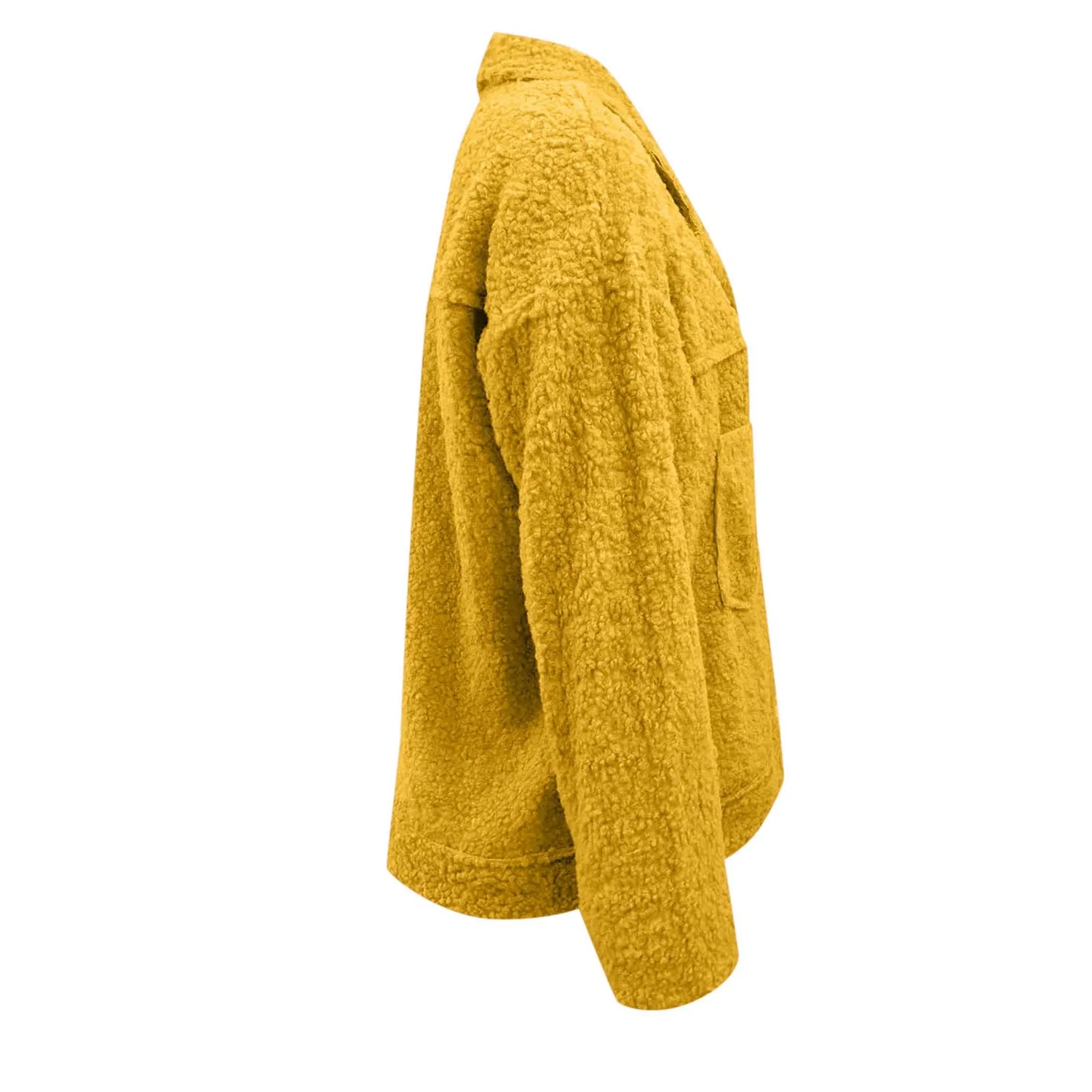 Женская куртка из вельвета с длинным рукавом, Giallo — фото 4