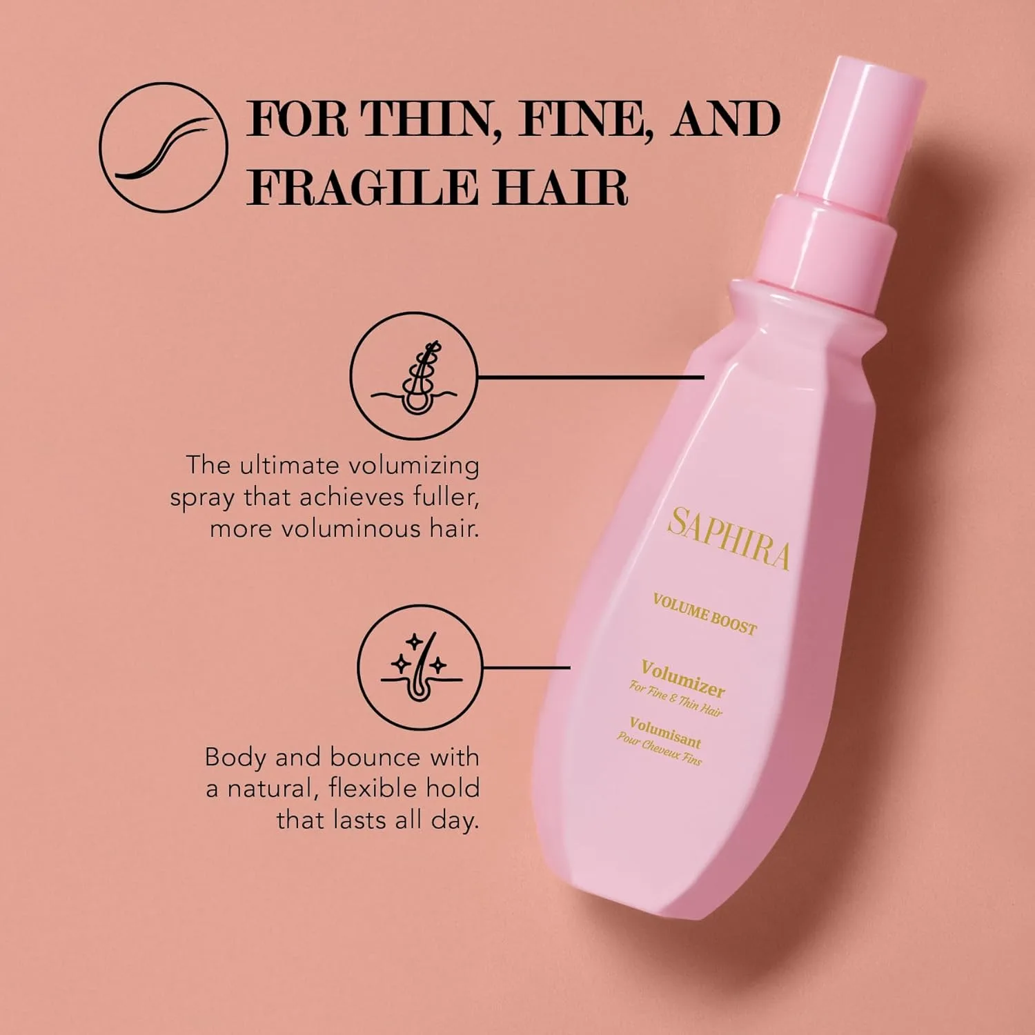 Saphira Volume Boost Volumizer 5.1oz / 150ml 151 мл (1 шт.) — фото 2