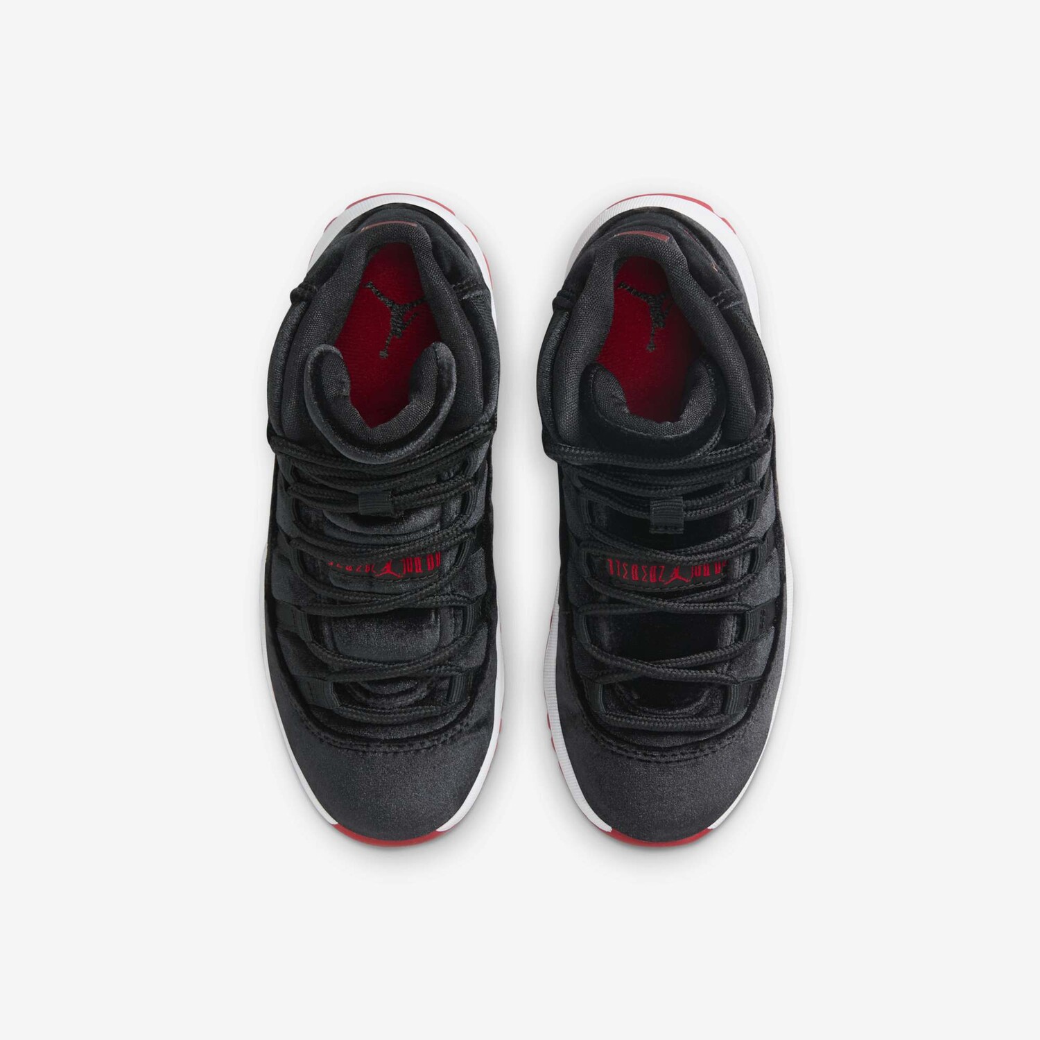 Кроссовки детские Air Jordan 11 PS Retro PS 'Bred Velvet', черный/красный — фото 3