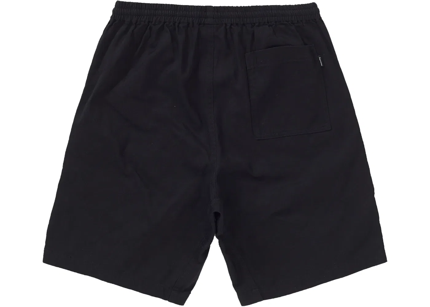 Мужские шорты с логотипом Supreme Twill Short, Black — фото 2