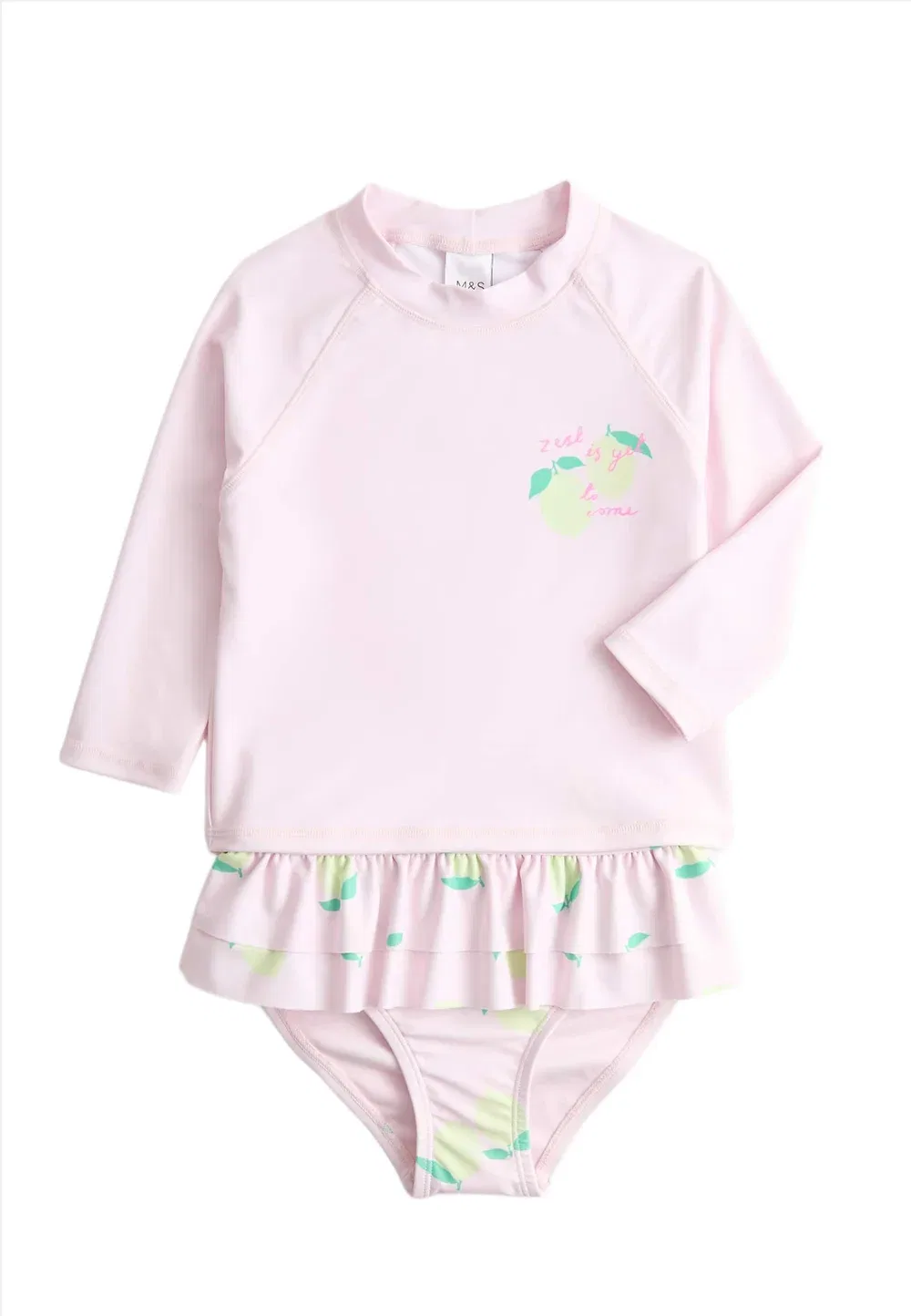 Комплект из двух предметов с лимонной цедрой - купальник Marks & Spencer, Yellow