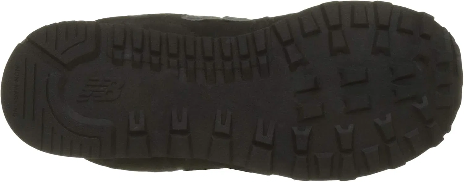 Детские кроссовки для девочек с замшевым верхом 574 V1 New Balance, Black — фото 4