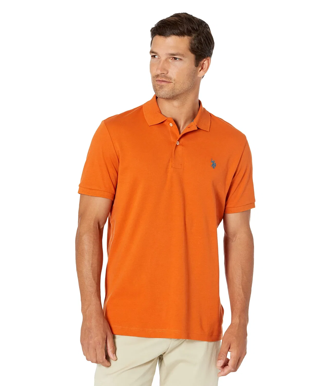Мужская футболка-поло с коротким рукавом U.S. POLO ASSN., Rust of