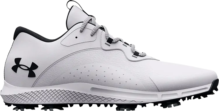 

Бутсы Under Armour Charged Draw 2 Golf Wide White Black, белый