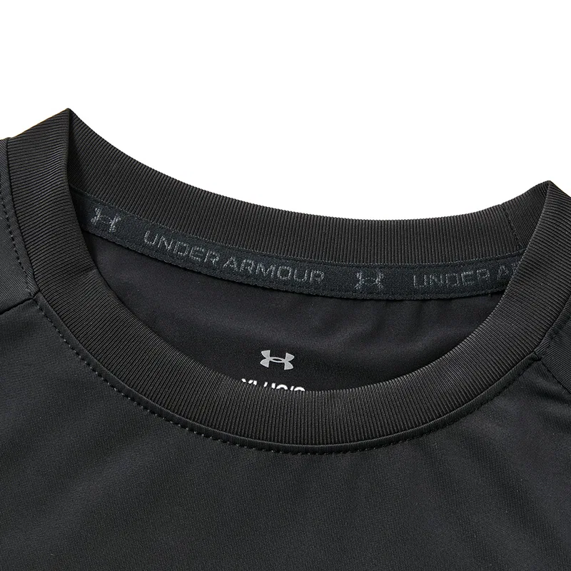 Футболка с круглым вырезом, умеренная растяжимость, Under Armour, Black — фото 4