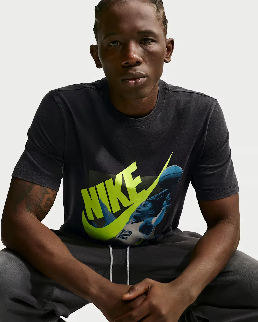 Мужская баскетбольная футболка Ja Nike, Black — фото 3