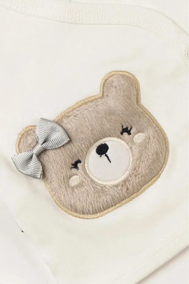 Детский комплект для новорожденных с принтом Teddy Bear Süzen Arn Baby, White — фото 3