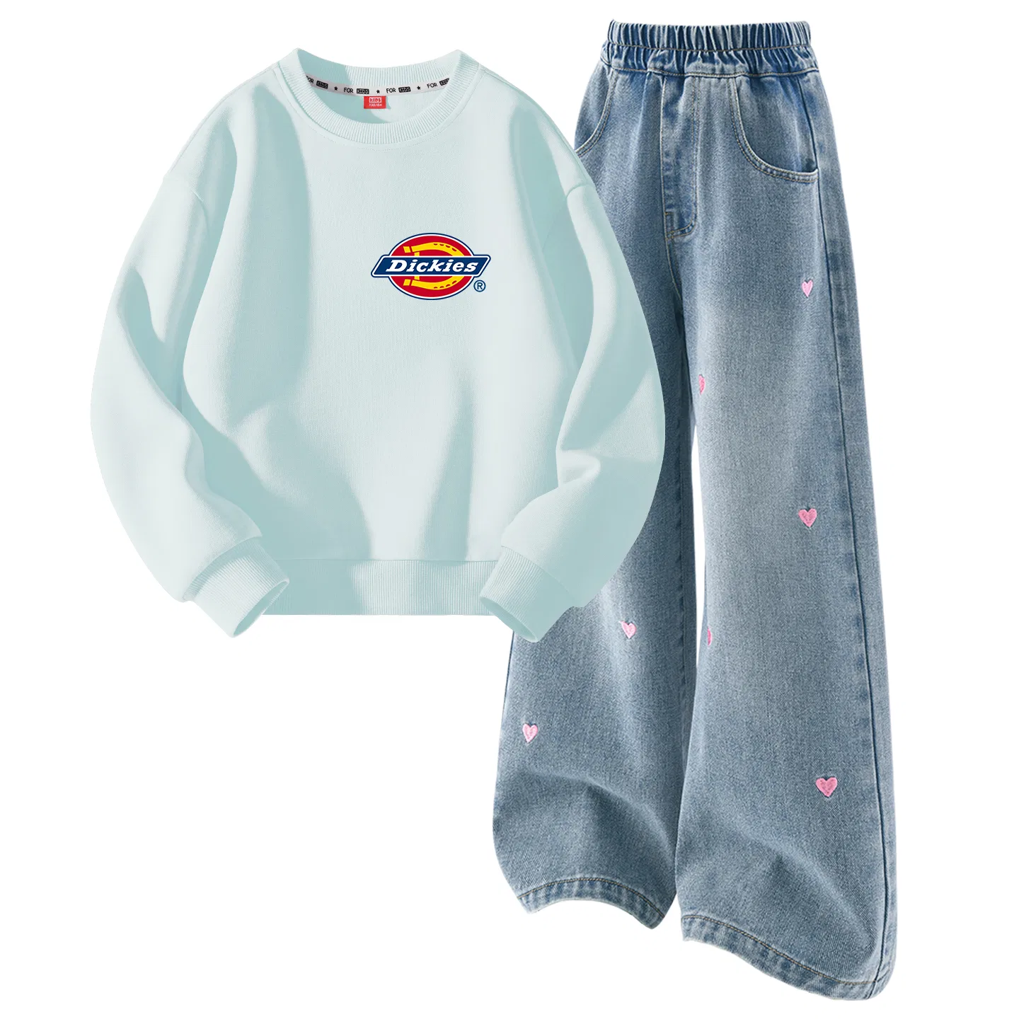 Детский комплект спортивной одежды с принтом Dickies, Clearwater Blue/Sea Salt Blue