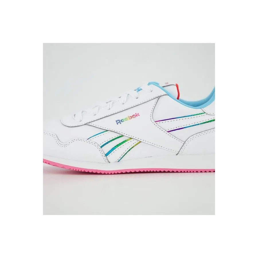Детские кроссовки с синтетической кожи Royal cl Jog Reebok, Черно-золотой — фото 3