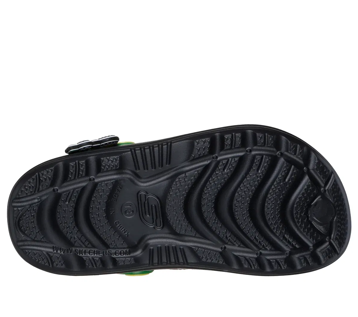 Детские кроссовки John Deere Swifters - Tractor-Splash Skechers, черный/зелёный — фото 3