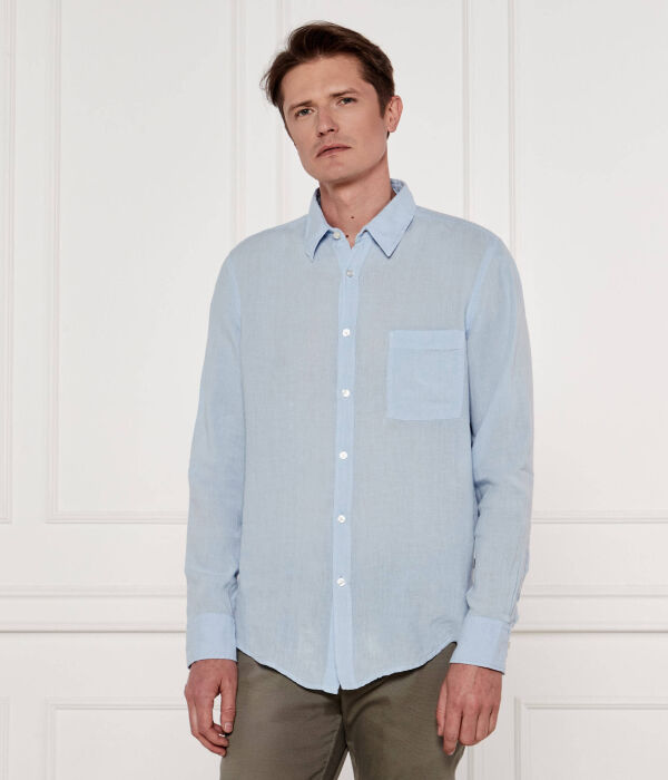 

Льняная рубашка relegant_6 Regular fit Boss Orange, синий