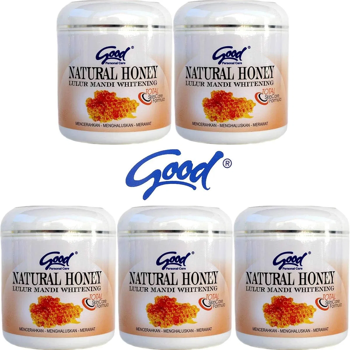 Скраб для тела Good Bali Traditional Body Scrub, Набор 5 шт, 200 г, Натуральный мед